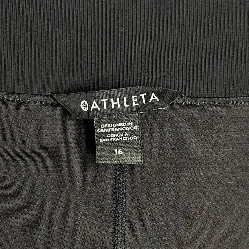 Athleta Soho Skort Womens 16 Black Stretch Athletic Skirt Tennis Golf Pickleball - Picture 4 of 9